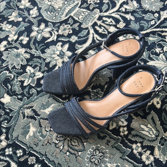 A.P.C. Women's Black Strappy Heels - Picture 1 of 4